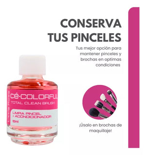 Colorful Limpia Pincel + Acondicionador 15ml Little Rose