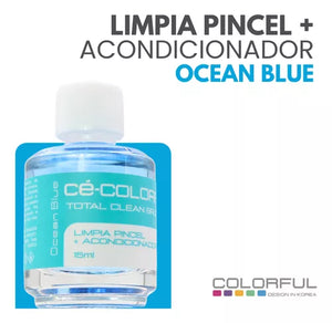 Colorful Limpia Pincel + Acondicionador 15ml Ocean Blue