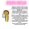 Efecto Espejo Para uñas 6 Colores + 6 aplicadores B