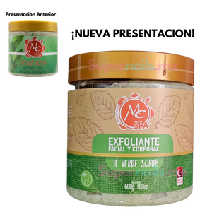 Exfoliante Facial Y Corporal 500g Mc Spa Té Verde. MC Nails