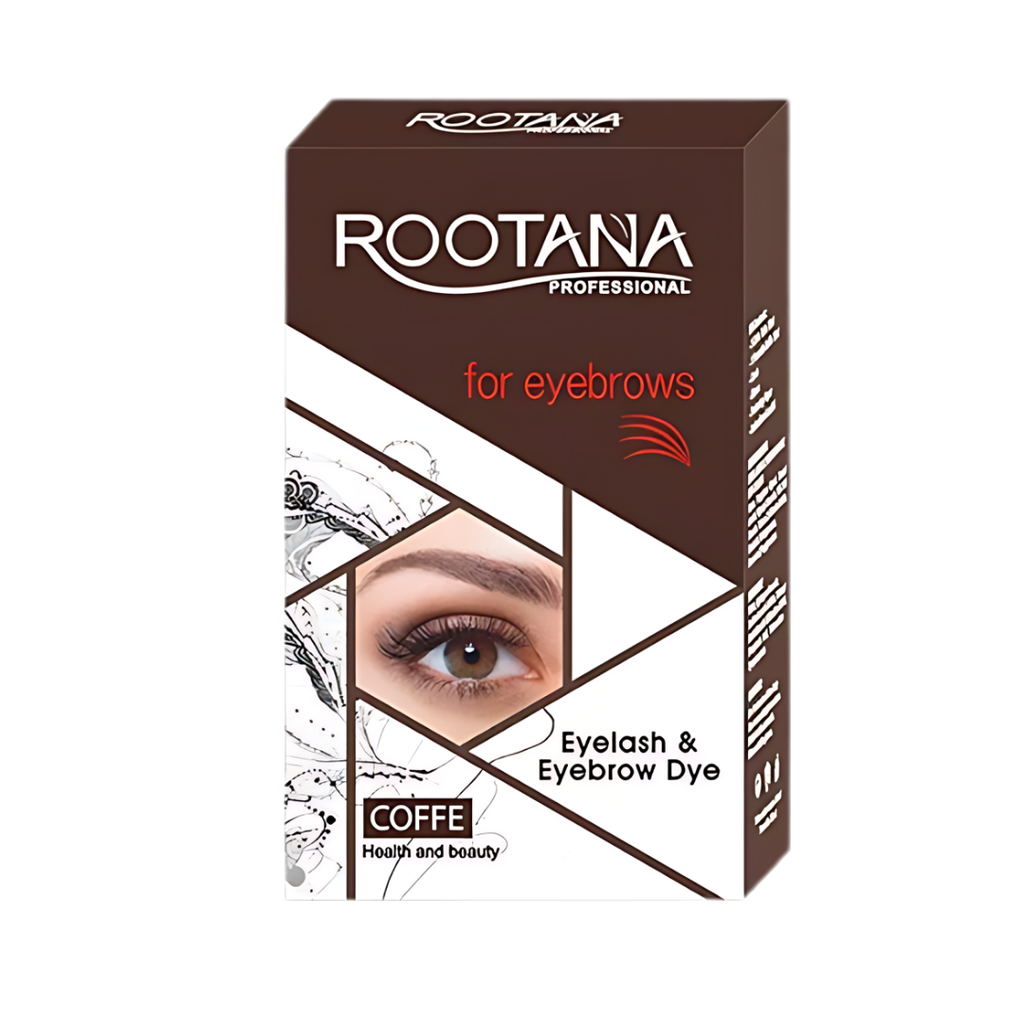 Tinta Henna Para Cejas Y Pestañas Profesional Rootana Kit Color Cafe