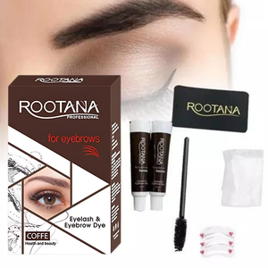 Tinta Henna Para Cejas Y Pestañas Profesional Rootana Kit Color Cafe