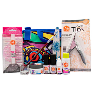 Kit School Uñas Básico Mc Nails 12 Piezas, Incluye Maletín