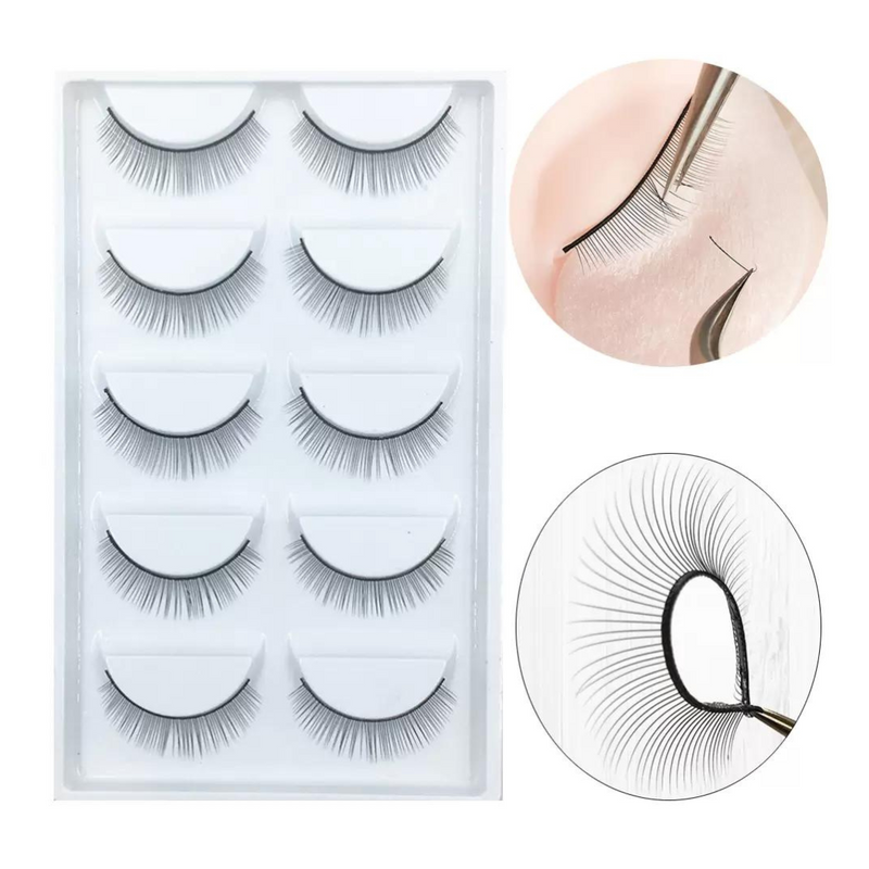 Pestañas de Prácticas Para Maniquí Blister c/5 Pares