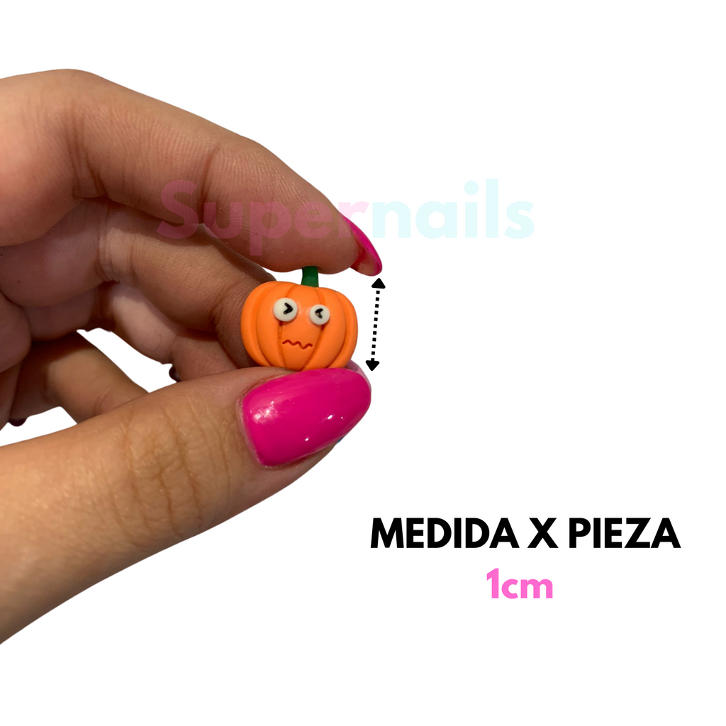 Decoración Estilo Kawaii c/7 Figuras Diferentes De Calabaza y Animales