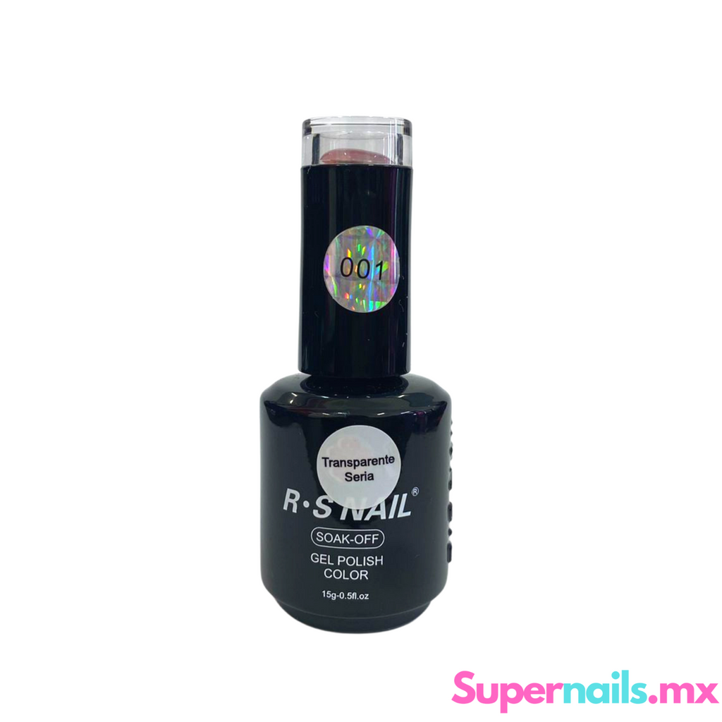 Esmalte Gel Uñas RS NAIL Transparente seria (01, 014, 017)