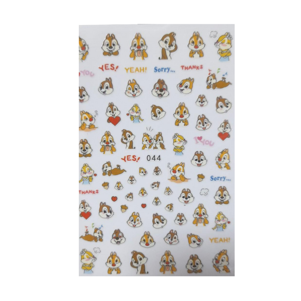 Sticker Para Uñas Chip'N Dale