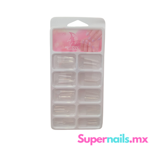 Tip Coffin Ballerina Natural o Cristal c/100 Piezas