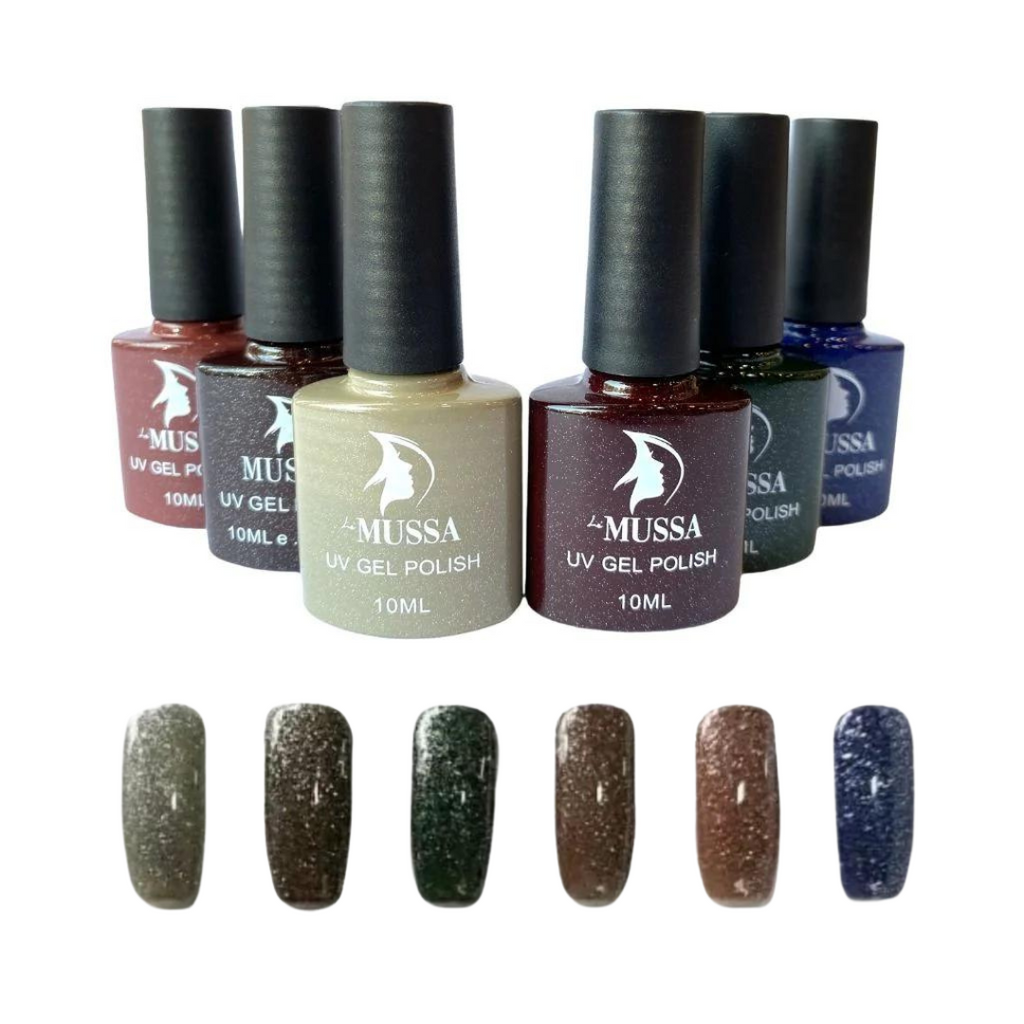 Esmalte Gel para Uñas Lé MUSSA Gama Midnigth c/6pz