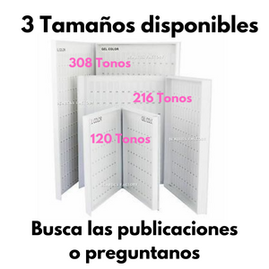 Libro Muestrario de Uñas 216 Tonos y 240 Tips de Muestra Incluidos