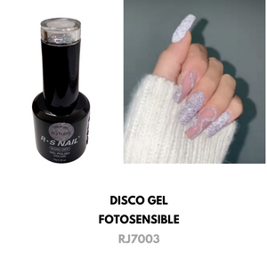 Esmalte Disco Gel RS Nail  (Fotosensible y/o Reflectivo)