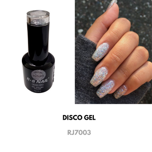 Esmalte Disco Gel RS Nail  (Fotosensible y/o Reflectivo)