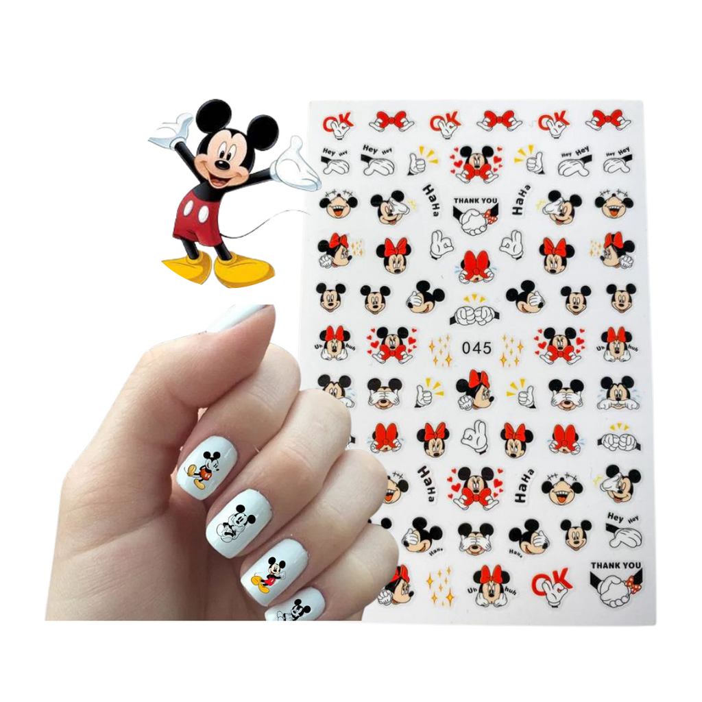 Sticker Para Uñas Minnie y Mickey 045