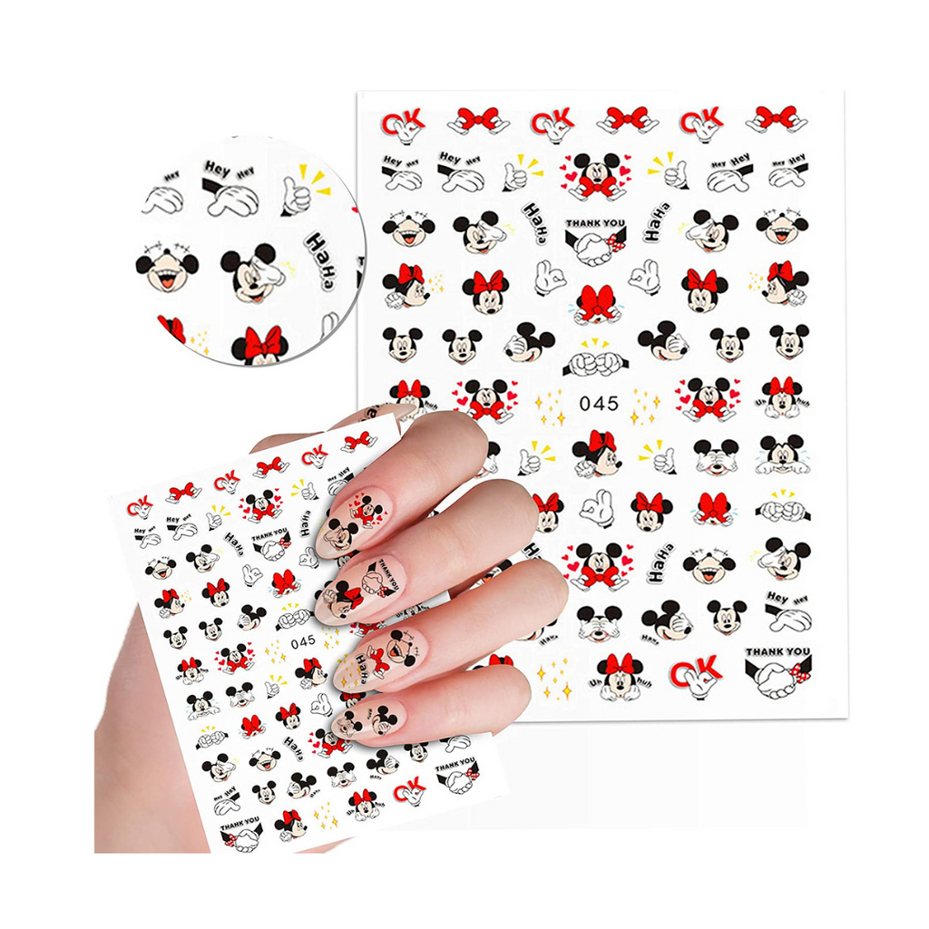 Sticker Para Uñas Minnie y Mickey 045