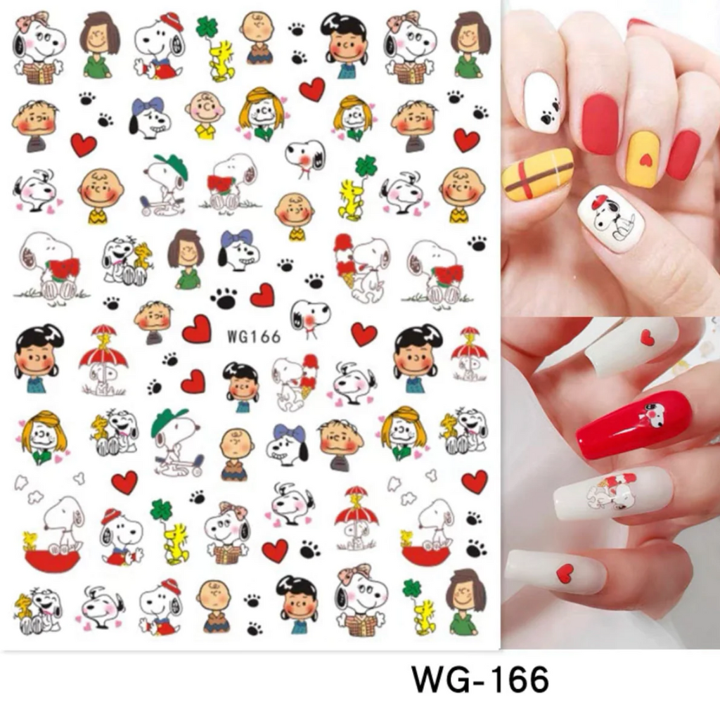 Sticker Para Uñas Pop Snoopy WG166