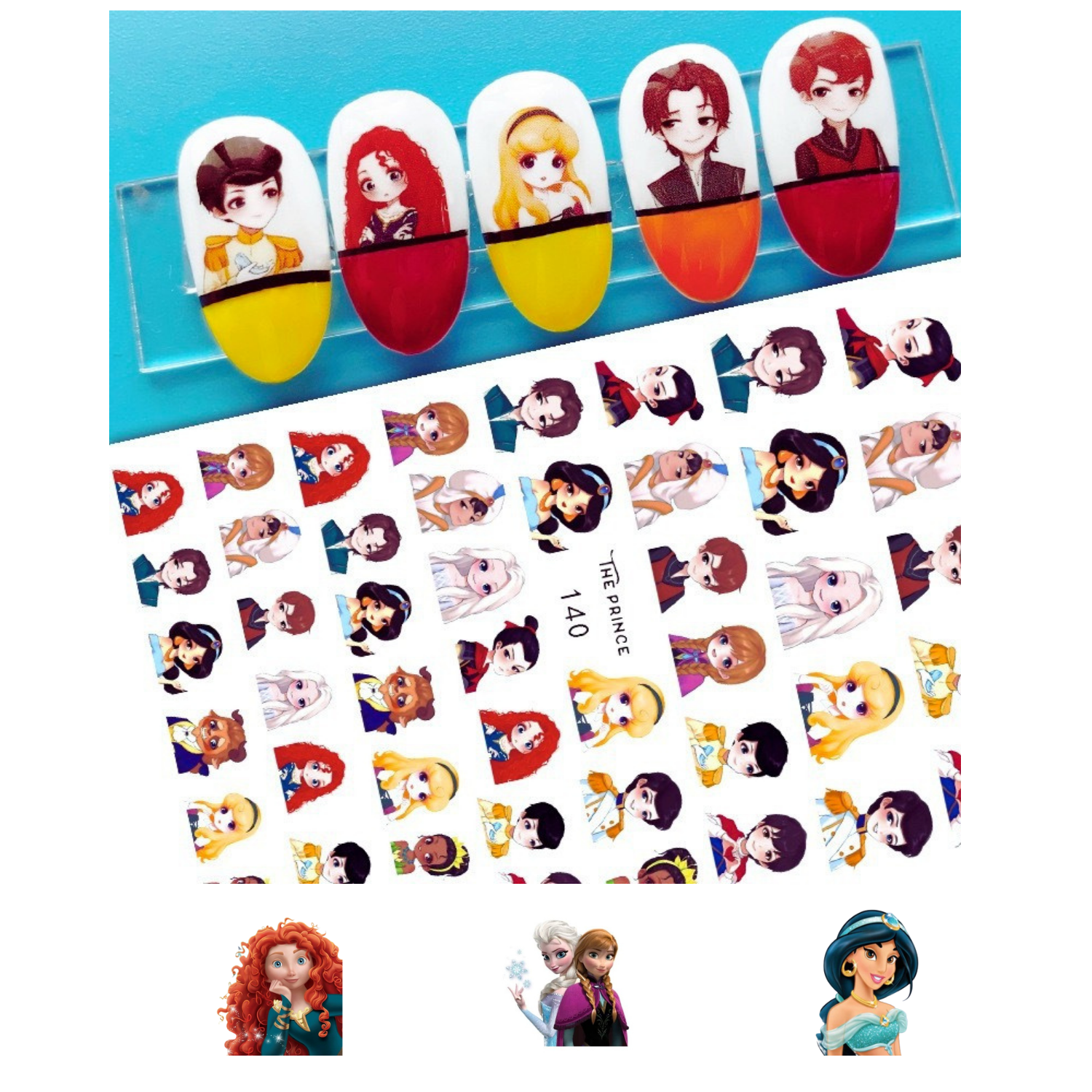 Stickers Princesas Disney