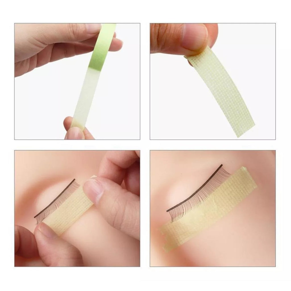 Cinta micropore para extensiones de pestañas color verde