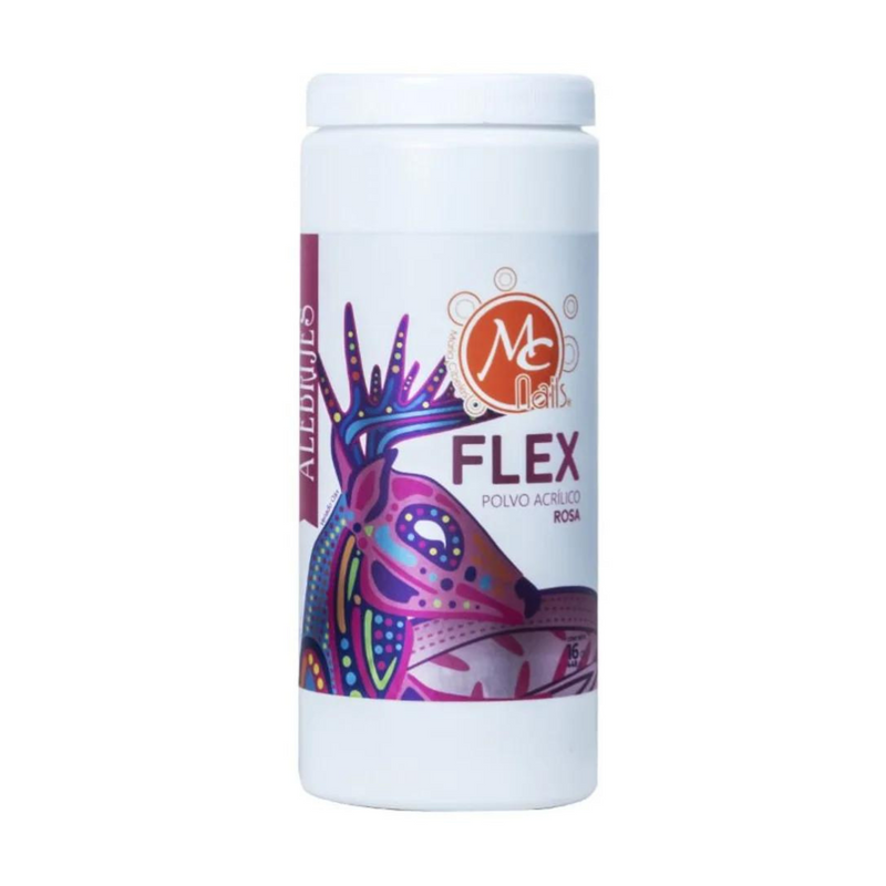 Polvo Acrílico MC Nails Flex Rosa 16 Oz.