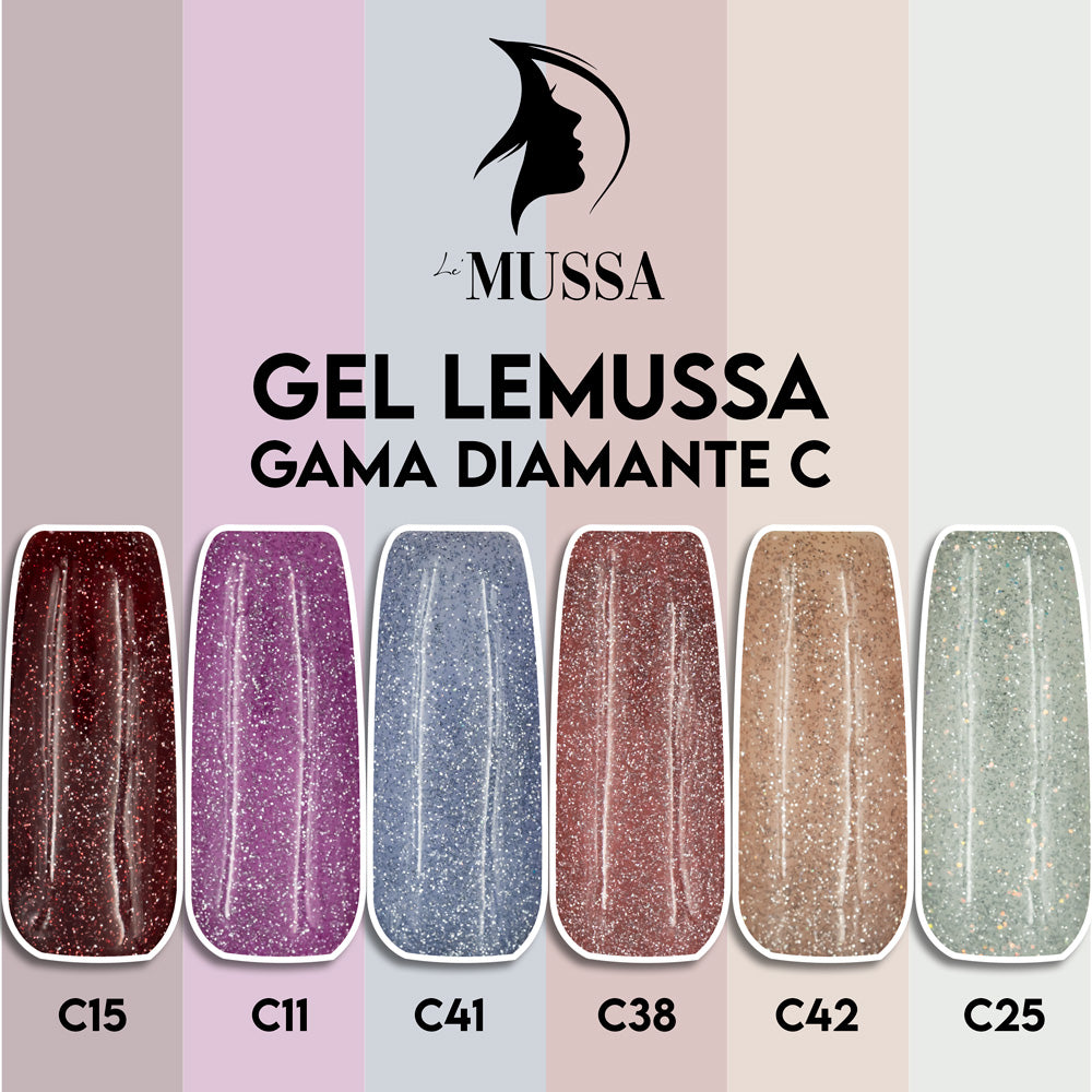 Gelish Lé MUSSA Diamante Gama C c/6pz