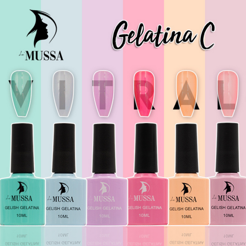 Gelish Lé Mussa Gama Gelatina C c/6pz